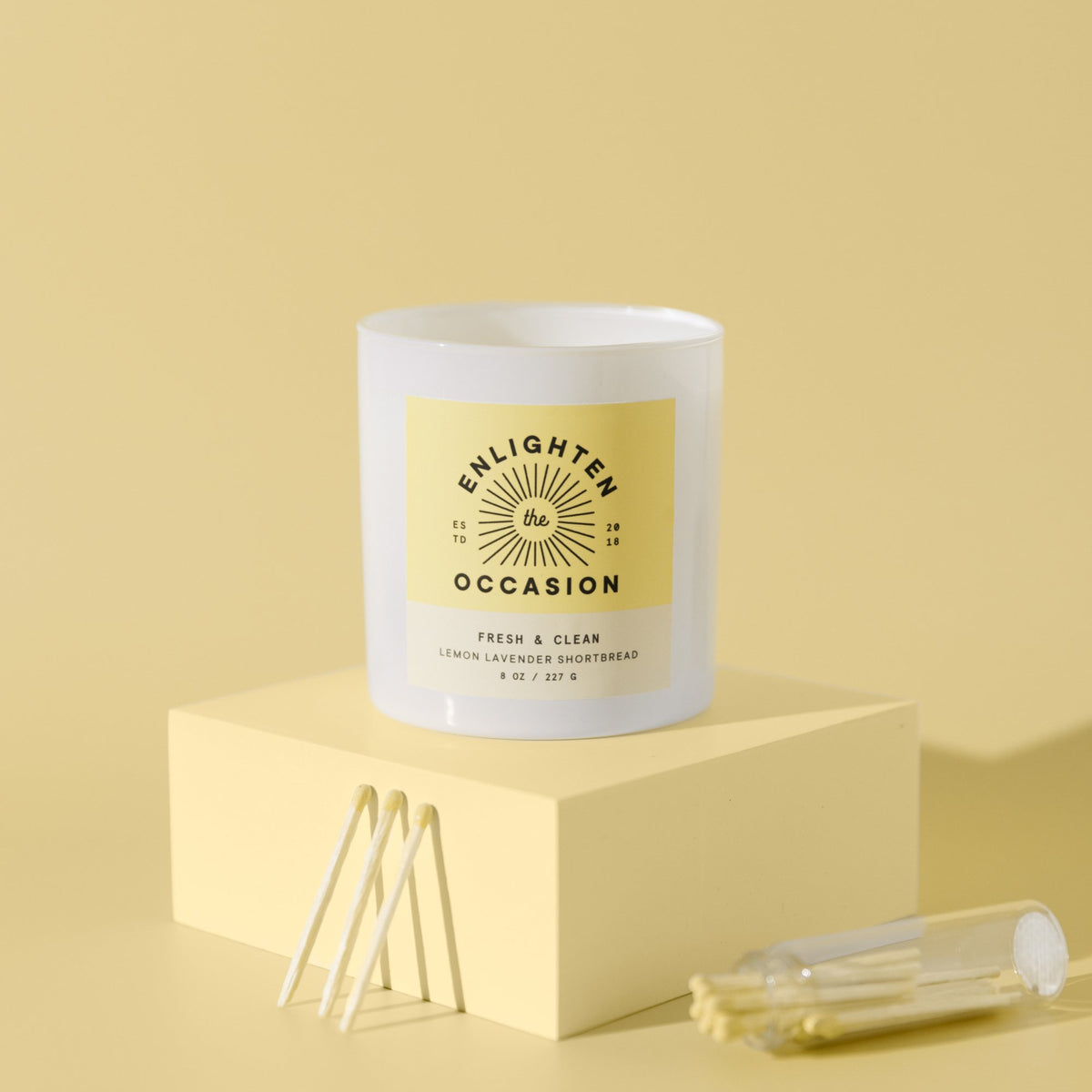 Kitchen Fresh Candle in White Tumbler Jar Enlighten the Occasion