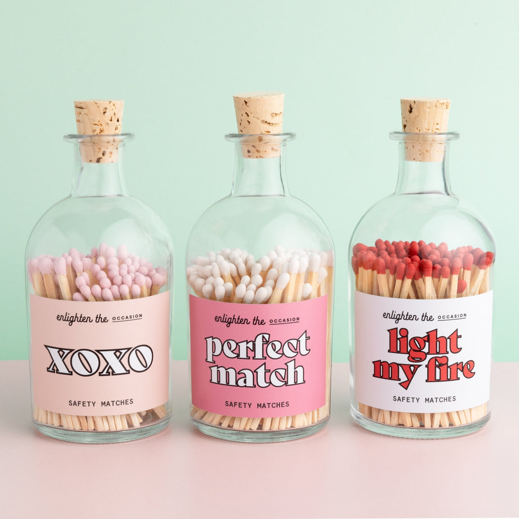 Light My Fire Apothecary Jar with Red Matchsticks - Enlighten the Occasion