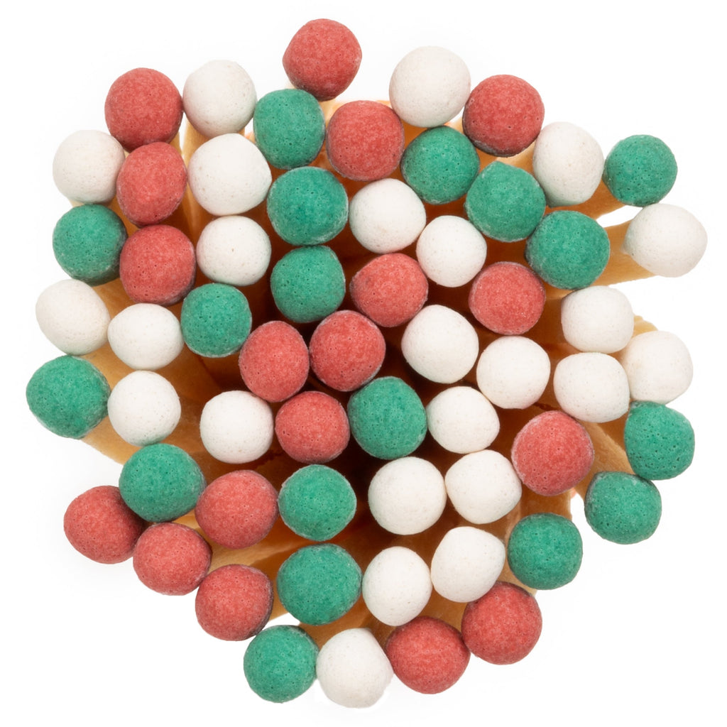 Christmas Color Tip Matches in Small Corked Vial - Enlighten the Occasion
