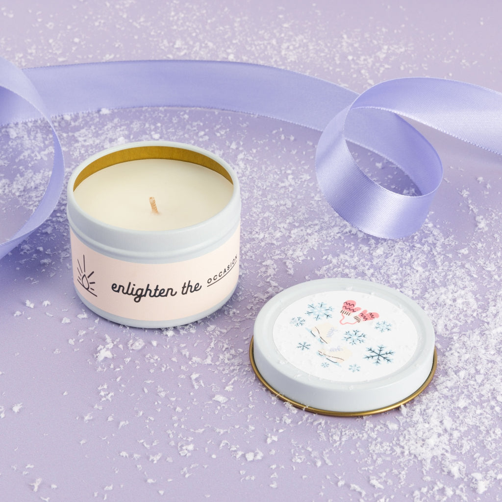 Eggnog Cream White Tin Candle - Enlighten the Occasion