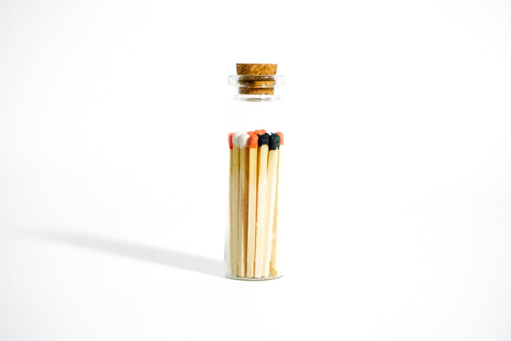 Halloween Color Tip Matches in Small Corked Vial - Enlighten the Occasion