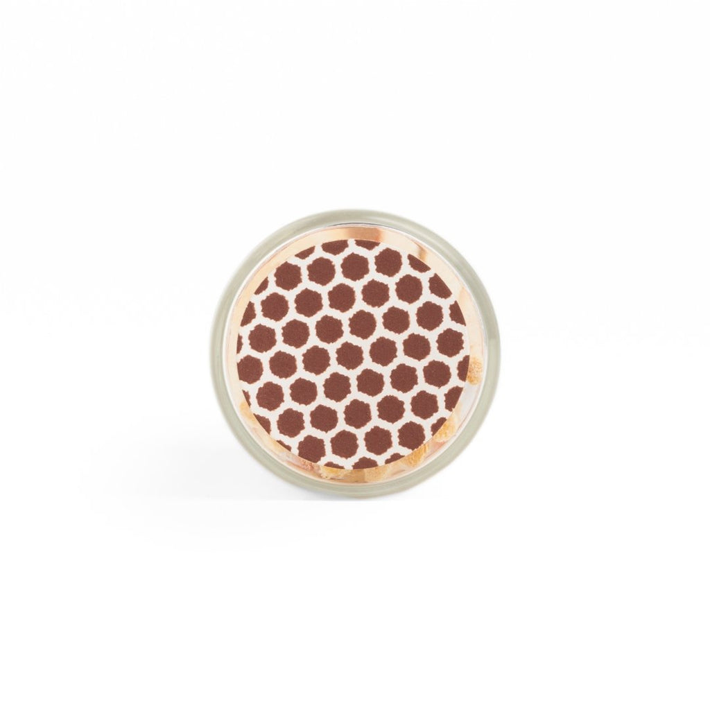 lavender color tip wood matchsticks in corked jar with match striker