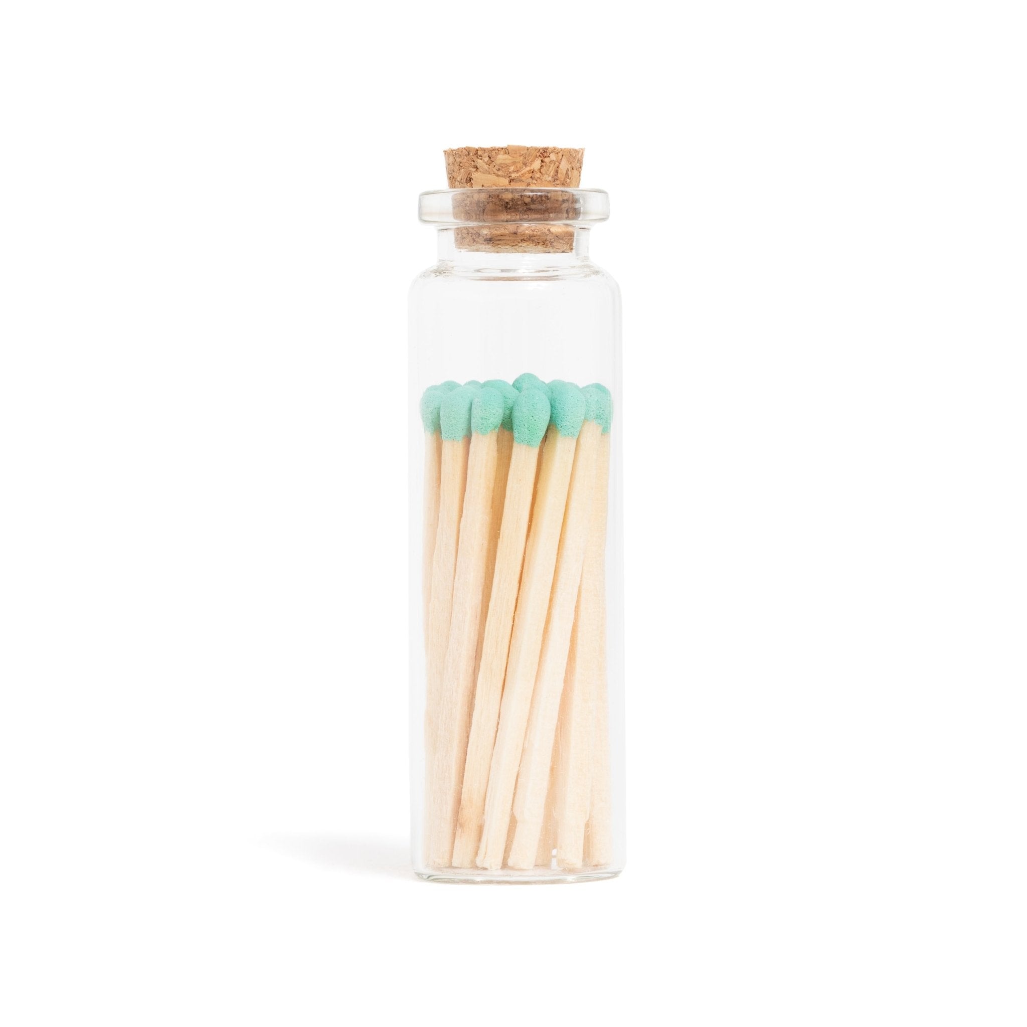 Matchstick Jar With Colorful Matches Strike on Bottle Glass Vial 20 Colored  Matches 