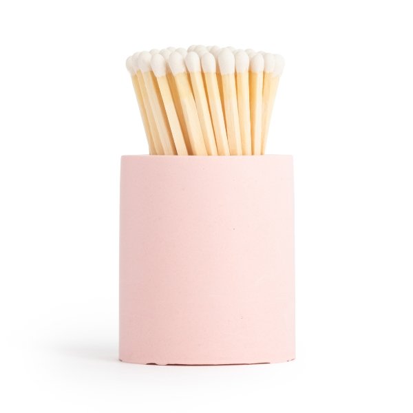Cloche with Baby Pink Matchsticks