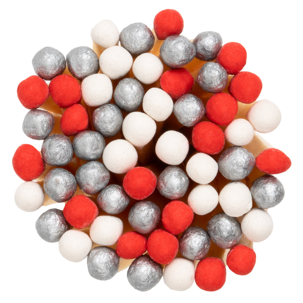 Silver Bells Color Tip Matches in Small Corked Vial - Enlighten the Occasion