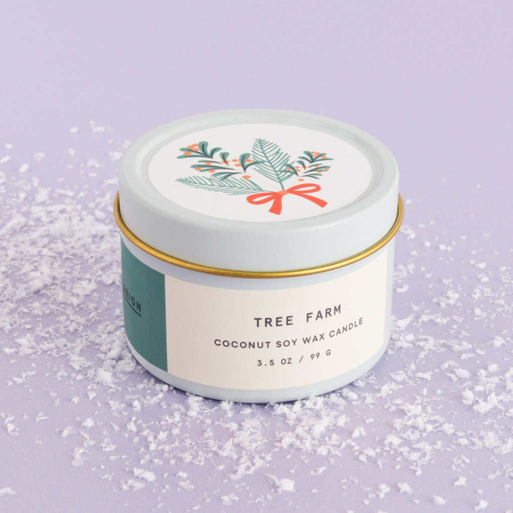 Tree Farm White Tin Candle - Enlighten the Occasion