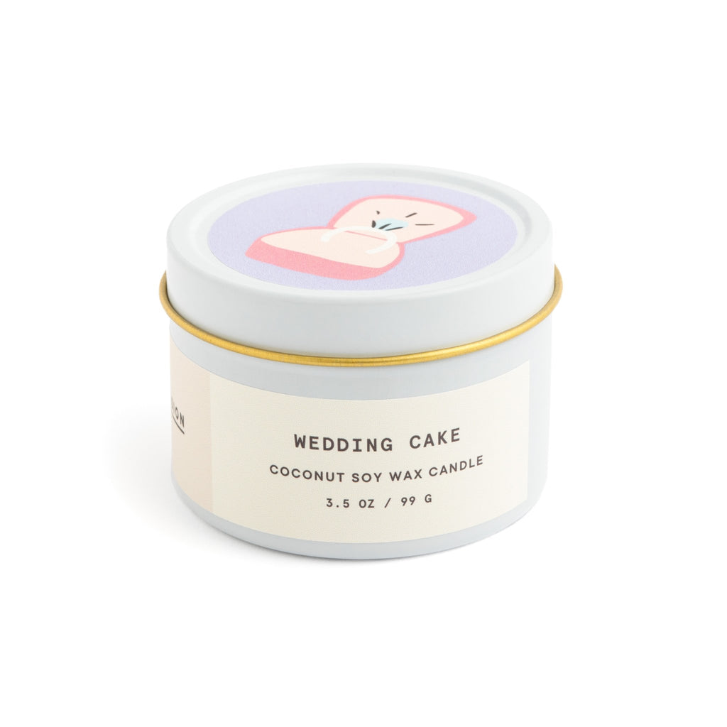 coconut cake scented candle gift set for newlyweds or bridesmaid proposal gift