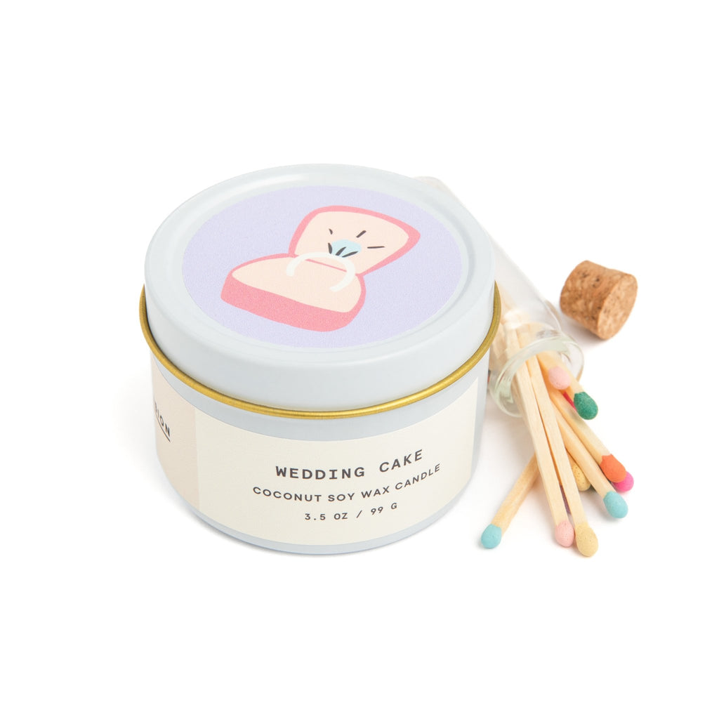 coconut cake scented candle gift set for newlyweds or bridesmaid proposal gift
